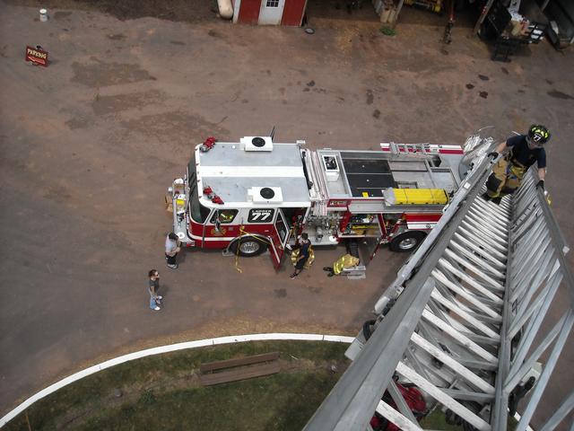 Arial photo from Ladder 77 at Wismer's Farm